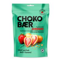 Nordthy Chokobær Frysetørret Jordbær Hvid- og karamel chokolade - 90 g.