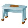 Hevea Rubberwood Stool - Dusty Blue - 1 stk.