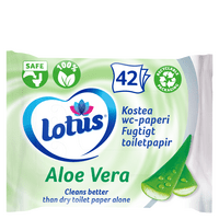 Lotus  Fugtigt Toiletpapir Aloe Vera - 42 stk.