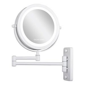 Gillian Jones Dobbeltsidet LED Vægspejl m. X10 forstørrelse - Hvid - 1 stk.