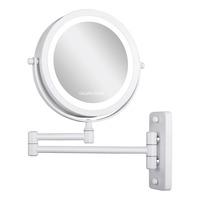 Gillian Jones Dobbeltsidet LED Vægspejl m. X10 forstørrelse - Hvid - 1 stk.