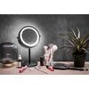 Gillian Jones Bordspejl m. LED lys & X10 forstørrelse - Mat sort - 1 stk.