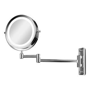 Gillian Jones Dobbeltsidet LED Vægspejl m. X10 forstørrelse - Chrom - 1 stk.