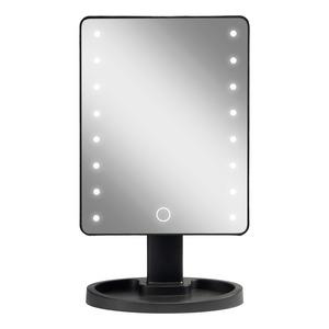 Gillian Jones Hollywoodspejl m. Touch, LED lys og USB-C - Sort - 1 stk.