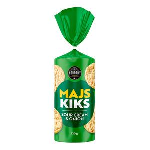 Nordthy Majskiks Sour Cream & Onion - 120 g.
