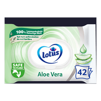 Lotus  Fugtigt Toiletpapir Aloe Vera - 42 stk.