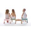 Hevea Rubberwood Stool - Dusty Blue - 1 stk.