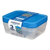 Sistema Meal Prep 1,5 L - 3 stk.