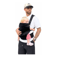 Bizzi Growin Velvet Bæresele - Onyx Black - 1 stk.