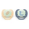 Philips Avent Pacifier ultra soft Nighttime - orange og blå - 2 stk.