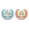 Philips Avent Pacifier ultra soft Nighttime - blå og orange - 2 stk.