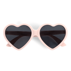 Filibabba Børnesolbriller Genbrugsplastik 1-3 år Hjerte - Peach Whip - 1 stk.