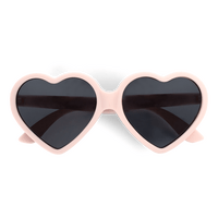 Filibabba Børnesolbriller Genbrugsplastik 1-3 år Hjerte - Peach Whip - 1 stk.