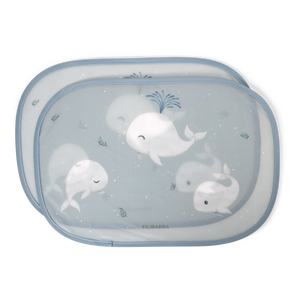 Filibabba Solskærme til bilen - Christian's Whale Tales - 2 stk.