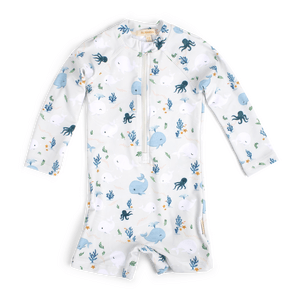 Filibabba UV-dragt 1-2 år Villads - Christian's Whale Tales - 1 stk.