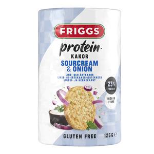 Friggs Proteinkager Sourcream & Onion - 125 g.