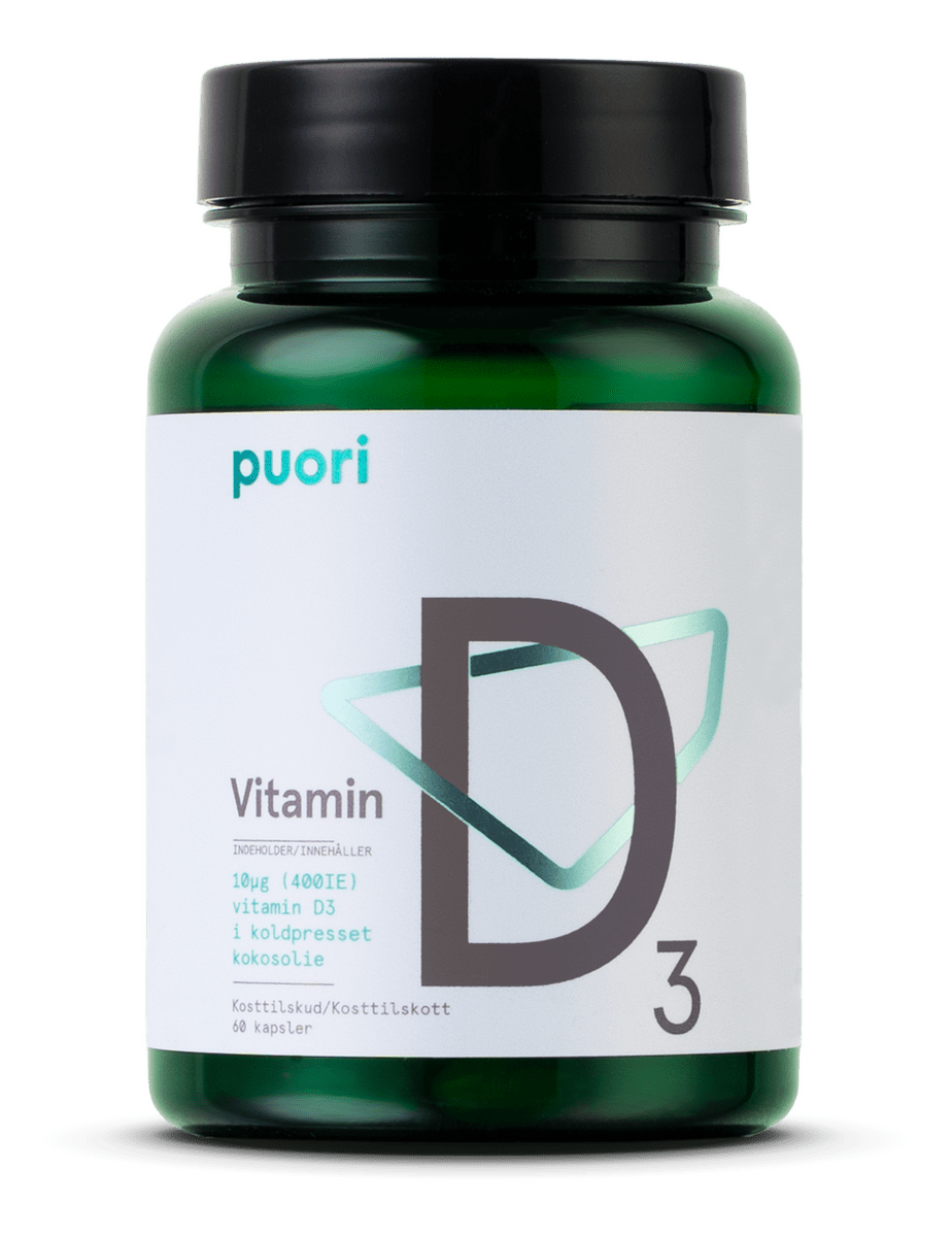 Puori D3 D-Vitamin 10 mcg - 60 kap