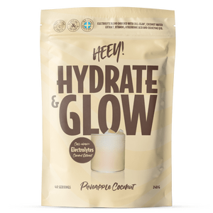 Heey! Hydrate & Glow Electrolytes + Coll-eganÂ® Pineapple Coconut 240 g - 240 g.