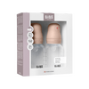 BIBS Baby Bottle Round Silicone 150 ml Slow Flow Blush - 2 stk.