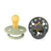 BIBS Pacifier Studio Colour Latex Polka Str. 1 Sage/Iron - 2 stk.