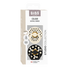 BIBS Pacifier Studio Colour Anatomical Latex Polka Str. 2 Ivory/Black - 2 stk.