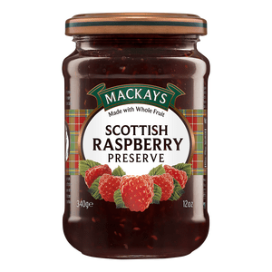 MACKAYS Skotsk Hindbærmarmelade - 340 g.