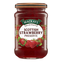 MACKAYS Skotsk Jordbærmarmelade - 340 g.