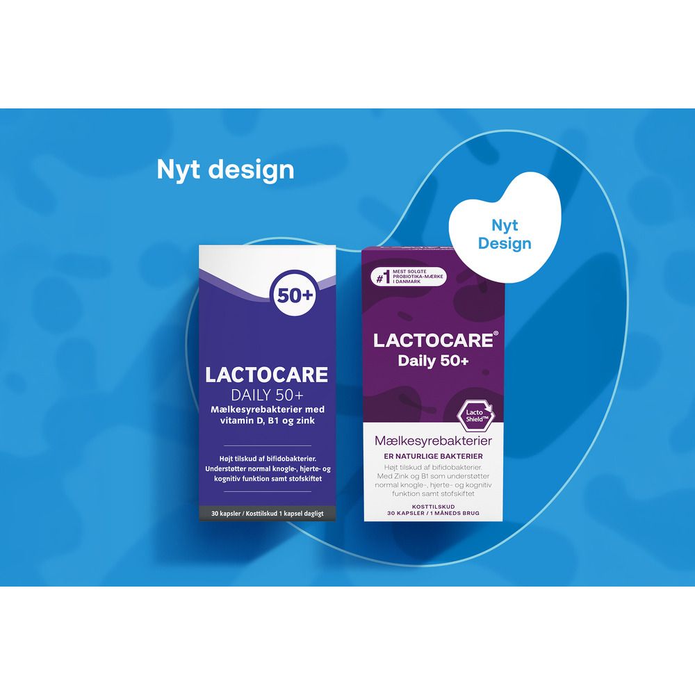 Køb Lactocare Daily 50+ - 30 kaps. billigt hos Med24.dk