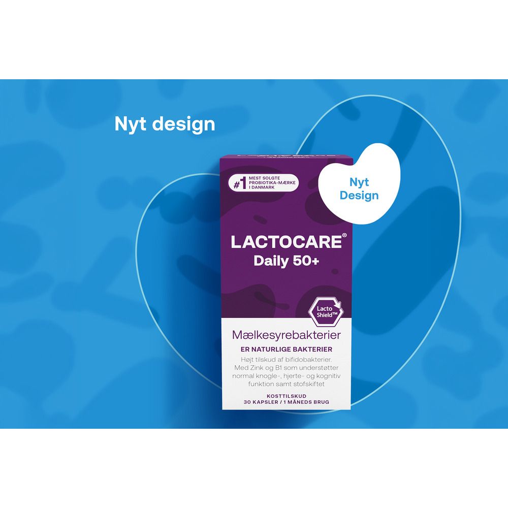 Køb Lactocare Daily 50+ - 30 kaps. billigt hos Med24.dk