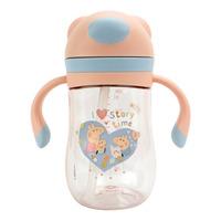 Nûby Peppa Pig Evie Sugerørskop med Fliplåg Pink - 240 ml.