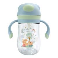Nûby Peppa Pig Evie Sugerørskop med Fliplåg Blå - 240 ml.