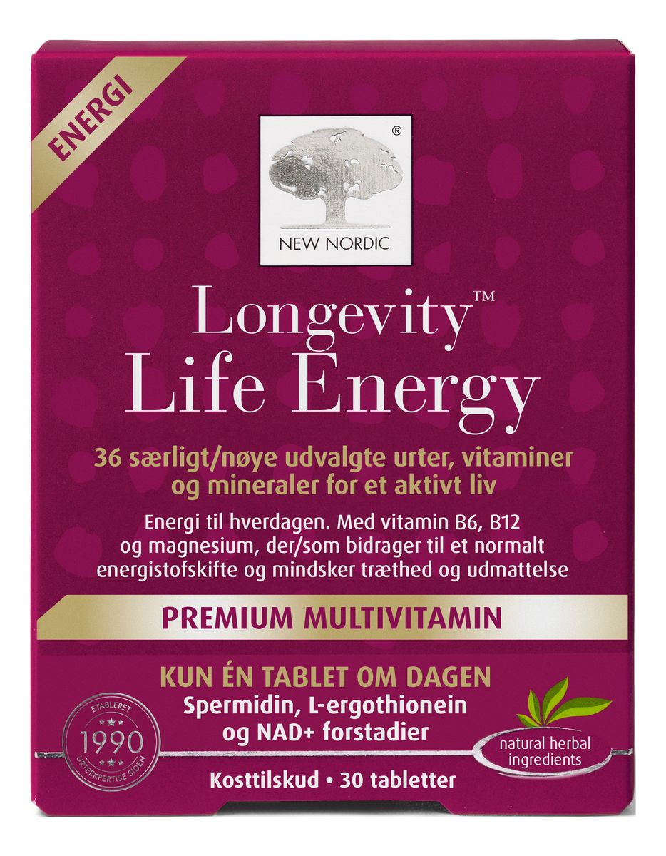 New Nordic Longevity™ Life Energy - 30 tabl.