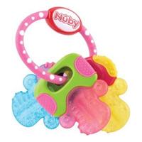 Nûby Bidering IcyBite Nøgler - 3m+ Pink/Blå/Gul - 1 stk.