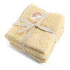 Filibabba Vaskeklude 27x27 cm GOTS - Broderet regnbue - 4 stk.