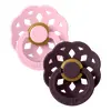 BIBS Boheme Latex Str. 1 Baby Pink/Plum - 2 stk.