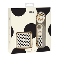 BIBS Gift Set Polka Soothe & Go Latex Str. 2 Ivory Black - 1 stk.