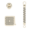 BIBS Gift Set Polka Soothe & Go Latex Str. 2 Ivory Black - 1 stk.