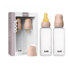 BIBS Baby Bottle Round Latex 270 ml Medium Flow Blush - 2 stk.