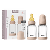 BIBS Glass Baby Bottle Round Latex 120 ml Slow Flow Blush - 2 stk.