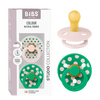 BIBS Pacifier Studio Colour Latex Polka Str. 1 Petal/Cactus - 2 stk.