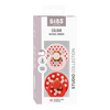 BIBS Pacifier Studio Colour Latex Polka Str. 2 Blossom/Candy Apple - 2 stk.
