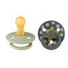 BIBS Pacifier Studio Colour Latex Polka Str. 2 Sage/Iron - 2 stk.