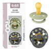 BIBS Pacifier Studio Colour Latex Polka Str. 2 Sage/Iron - 2 stk.
