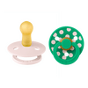 BIBS Pacifier Studio Colour Latex Polka Str. 2 Petal/Cactus - 2 stk.