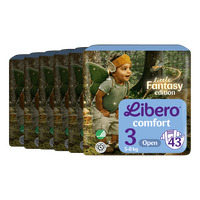 Libero Comfort 3 Åben Ble - 6 x 43 stk.
