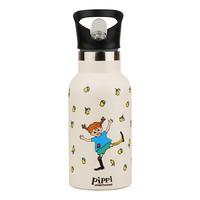 Pippi Langstrømpe Drikkeflaske  - Creme - 1 stk.