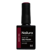 Nailura Gel Polish 66 - Ebony Red - 10 ml.