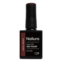 Nailura Gel Polish 129 - Ebony Brown - 10 ml.