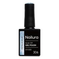 Nailura Gel Polish 306 - Metallic Blue - 10 ml.