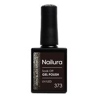 Nailura Gel Polish 373 - Onyx Black Sparkle - 10 ml.